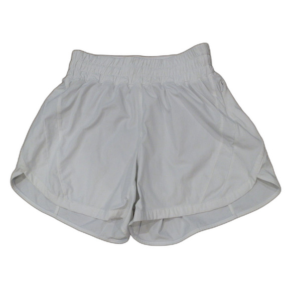 Lululemon Athletica White Lined Shorts Women's Size 6 - Picture 1 of 3